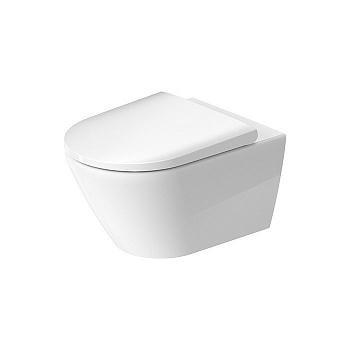 Duravit D-Neo Унитаз подвесной 37x54 см, безободковый, в комплекте с сиденьем, цвет: белый
