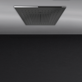 Gessi Minimali Встраиваемая в потолок душевая система 500x500 с функцией Троптческий ливень, цвет Mirror Steel