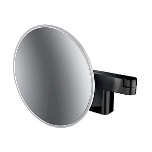 EMCO Evo Зеркало косметическое, LED, Ø209мм,  двойной, ELS, 3x кратное увеличение, подвесной, цвет: черный