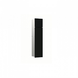 EMCO Asis Pure Модуль для унитаза, встраиваемый, ершик, держатель т/бумаги, запасного рулона , правый, цвет: черный