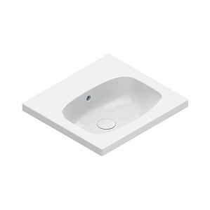 Catalano Alvea Раковина 50х46см., подвесная или на мебель, без отв., цвет: белый глянцевый.