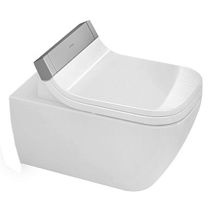 Duravit Happy D.2 SensoWash Унитаз 62х36.5см., подвесной, безободковый, с креплениями, цвет: белый