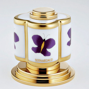 THG CAPUCINE MAUVE DECOR OR Вентиль смесителя для раковины, декор золото/лиловый, цвет: полированное золото