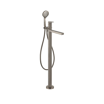 Gessi Emporio Via manzoni Смесителя для ванны, напольный, с душевой лейкой, цвет: Finox Brushed Nickel