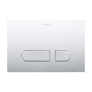 Duravit DuraSystem Клавиша смыва для унитаза, механический смыв, пластик, цвет: хром