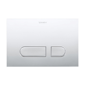 Duravit DuraSystem Клавиша смыва для унитаза, механический смыв, пластик, цвет: хром
