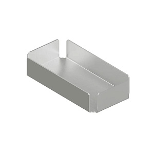 QuadroDesign Поднос 25.3х12.8х5.3см., подвесной, цвет: Brushed Stainless Steel