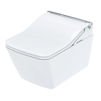 TOTO Washlet SW Комплект: унитаз подвесной, сиденье с управлением, модуль для установки, клавиша, цвет: белый