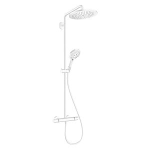 Hansgrohe Croma Select S 280 SHP HB RD S Душевая стойка, верхний душ 28см., настенный держатель, ручной душ и смеситель, цвет: белый матовый