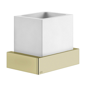 Gessi Inverso Accessories Стакан подвесной, цвет: белый/Brass Brushed PVD