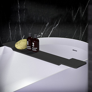 Knief Подставка на ванну 90х15х3 см, цвет: черный матовый
