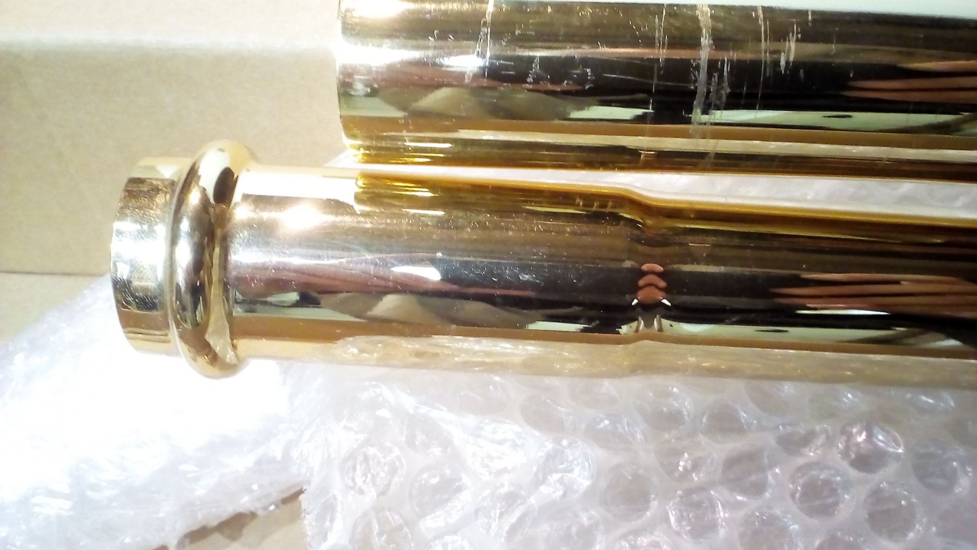 AZZURRA Giunone-Jubilaeum механизм слива с высокой трубой, золото /потертости/ код 68