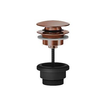 Gessi 316 Донный клапан нажимной “Stop&Go”, для раковин без перелива, цвет: Copper Brushed PVD