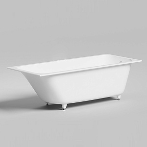 Salini Orlanda Встраиваемая ванна 160х70х60cм, прямоуг. чаша, S-Sense, цвет: белый глянцевый