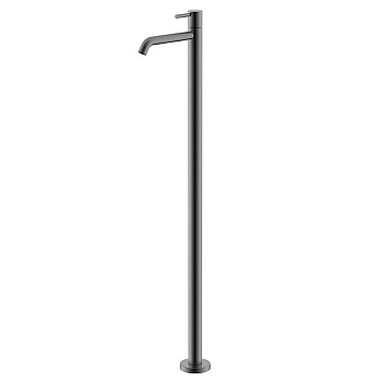 NEMO Round Смеситель для раковины, напольный, с донным клапаном, цвет: gun metal