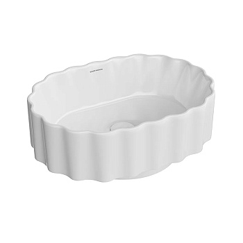 Kerama Marazzi ArtBasin Conchiglia Раковина накладная 50см., без отв., цвет: белый глянцевая