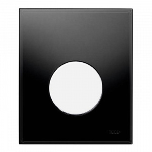 TECE TECEloop Urinal Панель смыва для писсуара, стекло черное, цвет: белый