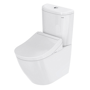 TOTO NC Унитаз моноблок 38x70cм, безободковый, tornado, CeFiONtect, cиденье Washlet, цвет: белый