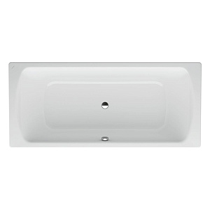 Laufen Pro Ванна стальная 180х80см, толщина стали 3,5мм, выпуск по центру, шумоизоляционное покрытие, цвет: белый