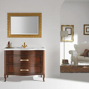 EBAN Rachele Комплект мебели с раковиной и зеркалом, 95см, напольный, Цвет: NOCE