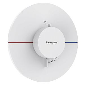 Hansgrohe ShowerSelect Comfort S Смеситель для душа, встраиваемый, термостатический, цвет: белый матовый