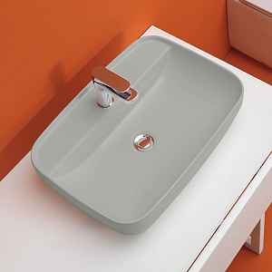Tribeca Раковина 60х43 см, 1 отв., накладная, цвет: Grigio matt