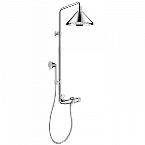 Axor Showers/Front  Душевая система Showerpipe с термостатом и верхним душем, цвет: хром