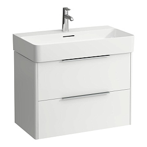 Laufen Base База с раковиной 73.5х39х53см., подвесная, с 2 ящиками, цвет: белый матовый (уценена из-за дефекта)