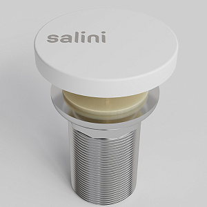 Salini D502 Донный клапан для раковины "Up&Down", S-Sense, цвет: белый глянцевый