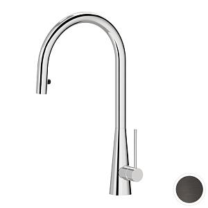 Newform Ycon Смеситель для кухни, 1 отв., с выдвижным изливом, цвет: PVD Brushed gun metal