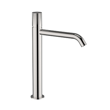 Cisal X32 Смеситель для раковины, высокий, 1 отв., цвет: Inox spazzolato