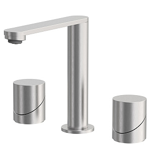 Fima Carlo Frattini Slide Смеситель для раковины, 3 отв., цвет: Stainless Steel