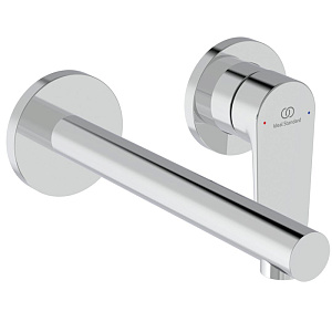 Ideal Standard Ceralife O Смеситель для раковины, настенный, излив: 18см., без донного клапана, для монтажа с A1313NU цвет: хром