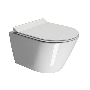 GSI Kube X Унитаз подвесной 50x36см., с креплением, цвет: белый глянцевый 